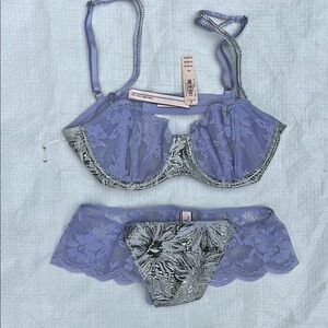 Lilac Silver Wicked Balconet Bra